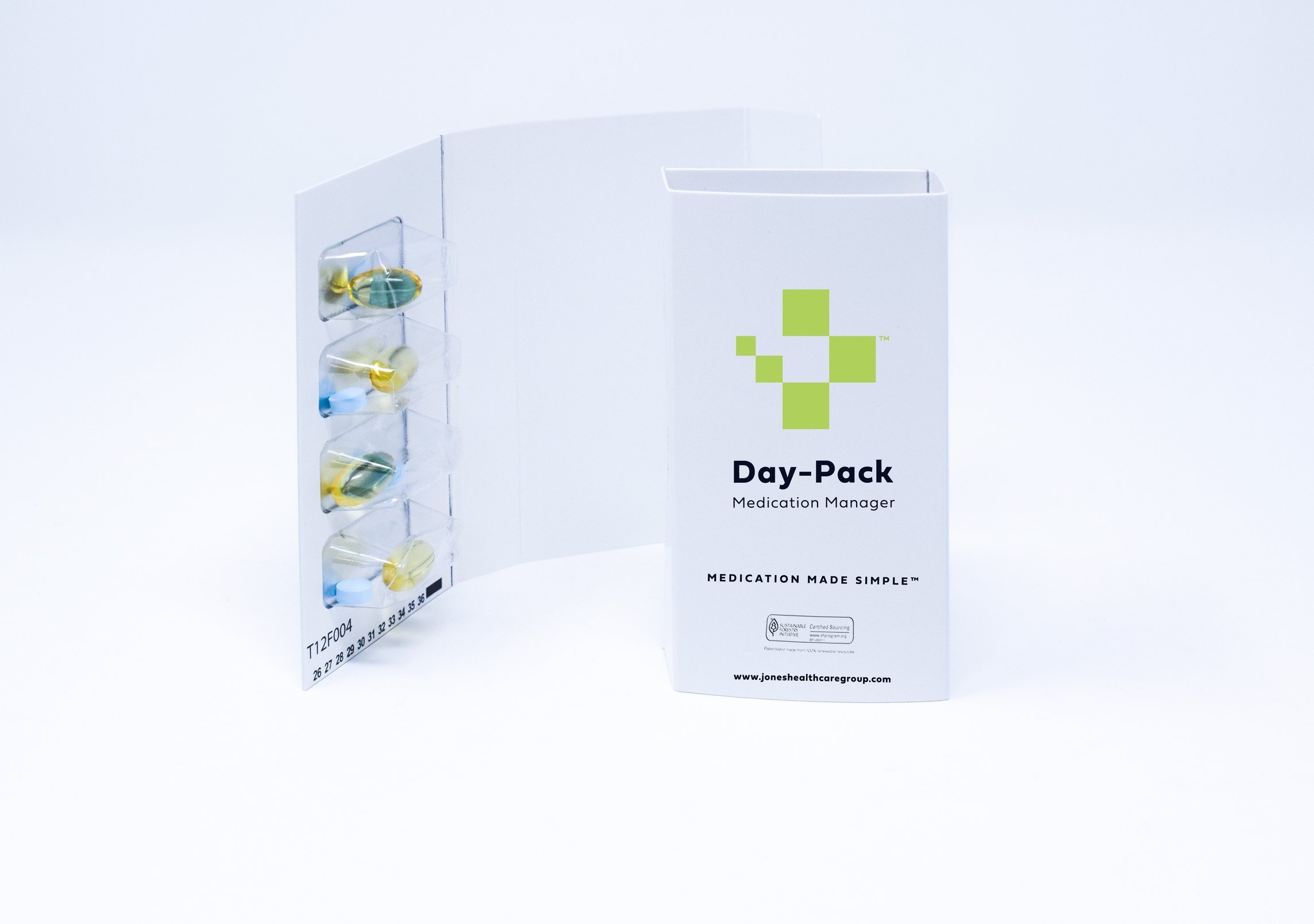 Specialty blister packs conveniently organize medications for unique patient needs.