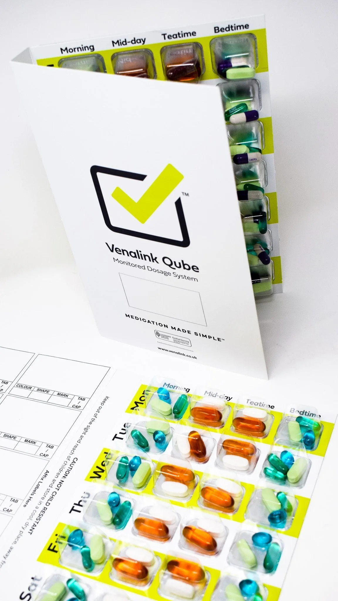 Venalink works with healthcare professionals to provide compliance packaging for medications.