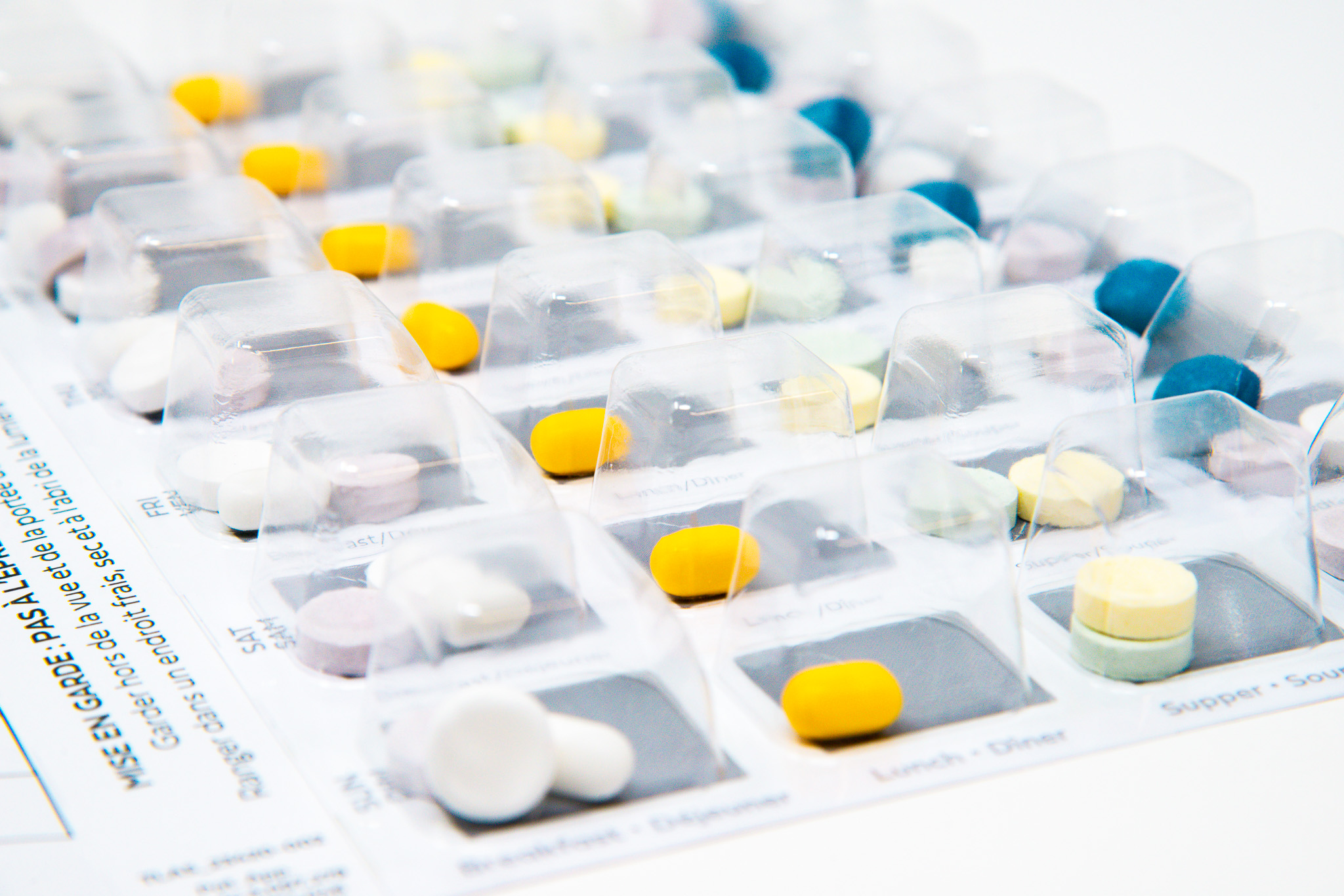 Detail of Qube Pro's Bio-PET blister.